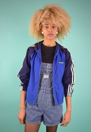 VINTAGE 90'S ADIDAS HOODED WINDBREAKER