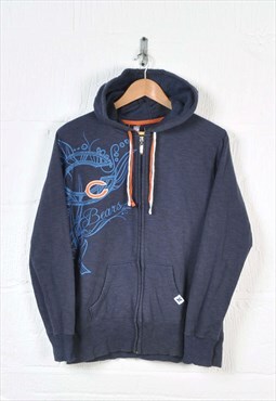 Vintage NFL Chicago Bears Hoodie Sweatshirt Full Zip Ladie M