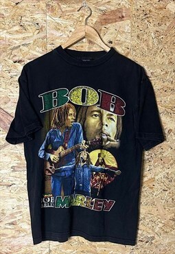 Bob Marley Large Graphic T-shirt Size Large