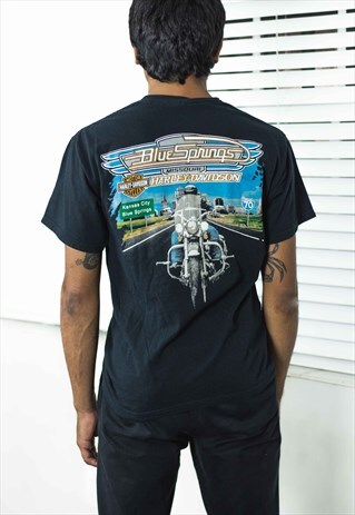 VINTAGE HARLEY DAVIDSON T-SHIRT LOGO 90S M 6.9
