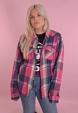 CHECK FLANNEL SHIRT GRS214