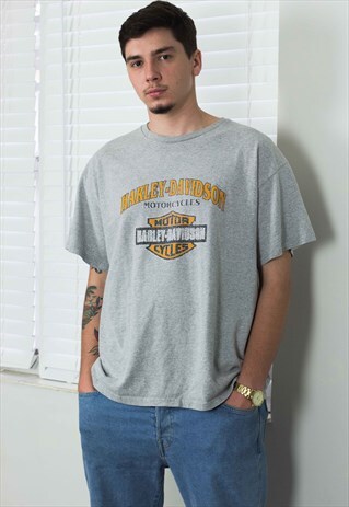 VINTAGE HARLEY DAVIDSON T-SHIRT LOGO 90S X 8.2