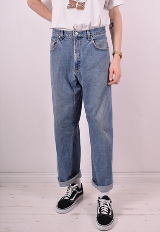 TOMMY HILFIGER MENS VINTAGE JEANS W34 L32 BLUE 90S