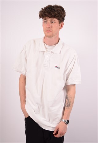 VINTAGE FILA POLO SHIRT WHITE