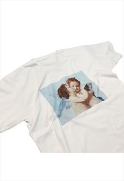 Angel First Kiss T-Shirt by William-Adolphe Bouguereau