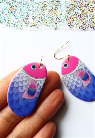 TROPICAL FISH EARRINGS LARGE