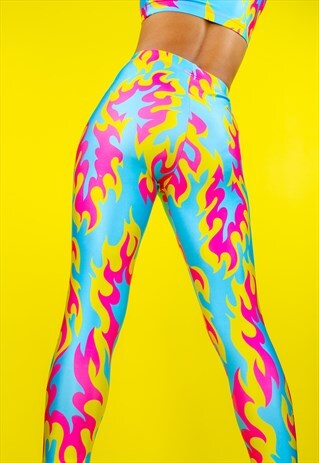 BLUE FLAME LEGGINGS
