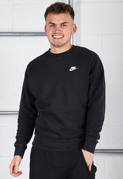 Vintage Nike Sweatshirt Black Pullover Lounge Jumper Small