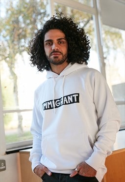 White raglan hoodie