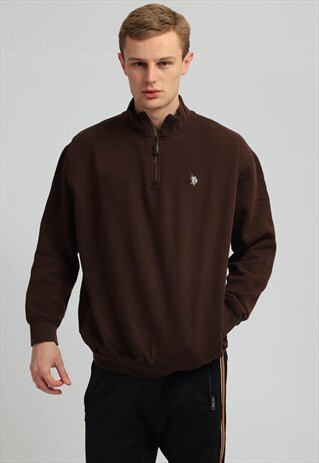 VINTAGE U.S.POLO ASSN 1/4 ZIP SWEATSHIRT