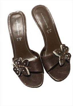 Y2K flower sandal wedge shoes