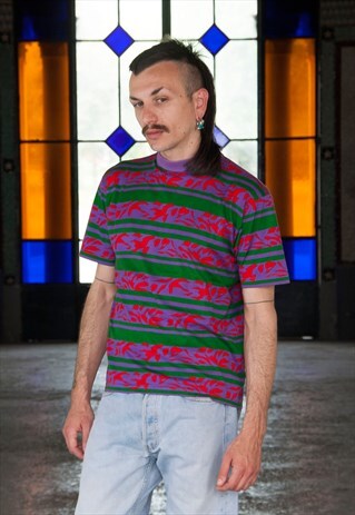 RARE VINTAGE 80S VALENTINO BEACHWEAR MULTI COLOURED T-SHIRT