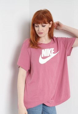 Vintage Nike Oversize Thick T-Shirt Pink