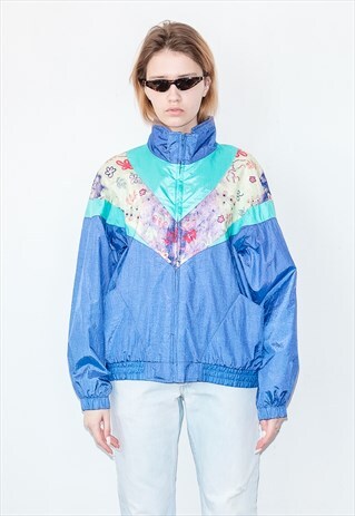 VINTAGE MULTICOLOR SPORT JACKET / 1990S