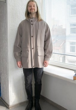 Vintage 80's Beige Wool DANIEL HECHTER Parka