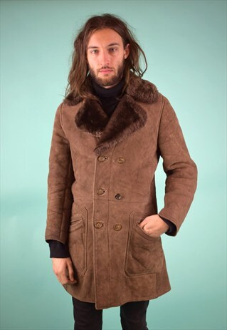 VINTAGE 90'S SHEARLING COAT