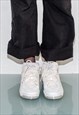 VINTAGE Y2K CUTE CLEAN GIRL SNEAKERS IN OFF WHITE