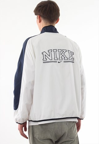 VINTAGE NIKE TRACKSUIT 90S WHITE BIG LOGO