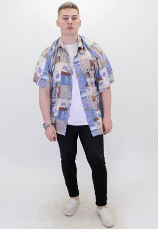 VINTAGE PATTERN FESTIVAL SHIRT
