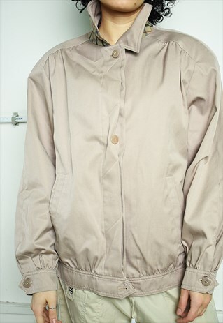 VINTAGE 80S RETRO NEUTRAL DADS BOMBER JACKET WINDBREAKER