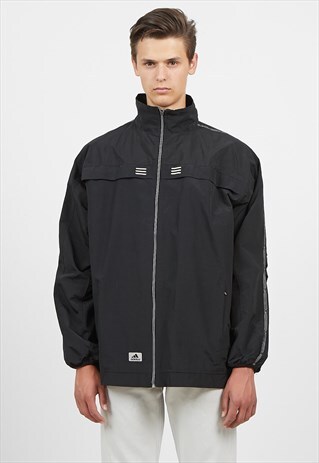 VINTAGE BLACK ADIDAS WINDBREAKER JACKET