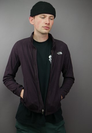 VINTAGE THE NORTH FACE FLEECE IN PURPLE WITH LOGO