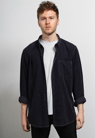 VINTAGE CORDUROY SHIRT BLUE