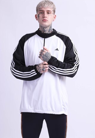 VINTAGE 90S ADIDAS 1/4 ZIP SPORT SWEATSHIRT