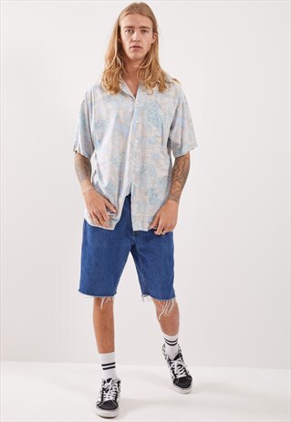 VINTAGE PATTERNED FESTIVAL SHORT SLEEVE SHIRT
