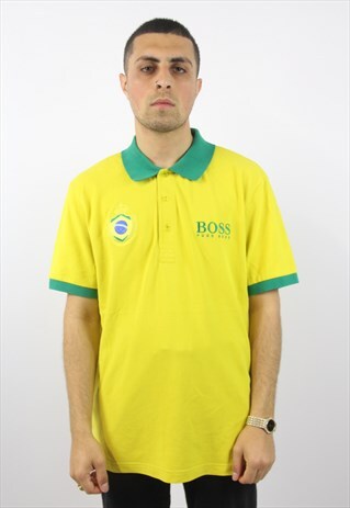 VINTAGE HUGO BOSS BRAZIL POLO SHIRT