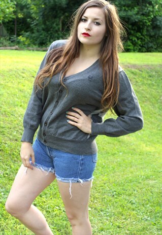 VINTAGE 90S FRED PERRY CARDIGAN - MEDIUM - RETRO MOD INDIE