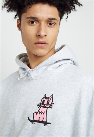 KITTY SKATE GREY HOOD