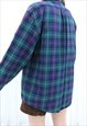 90S VINTAGE MULTICOLOURED PLAID CHECK COLLARED SHIRT 