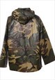 VINTAGE GREEN CLASSIC CAMOUFLAGE PRINT JACKET - L