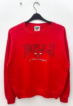 Vintage Chicago bulls red NBA Lee sweatshirt medium 