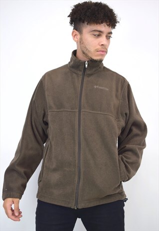 VINTAGE 90S COLUMBIA BROWN FLEECE JACKET