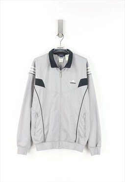 Adidas Vintage 90's Zip Sweatshirt in Grey - M