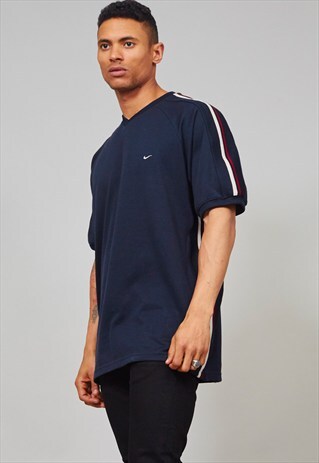 VINTAGE 90'S SUPER OVERSIZED DEEP NAVY BLUE NIKE T-SHIRT
