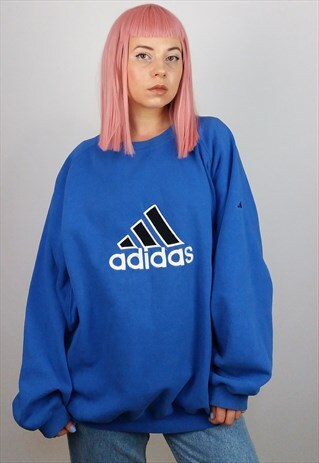 VINTAGE 90'S ADIDAS LARGE LOGO OVERSIZED SWEATSHIRT