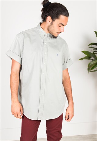 VINTAGE 80'S POLO RALPH LAUREN SHORT SLEEVE SHIRT / S4120