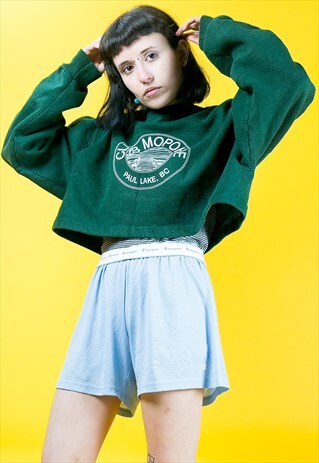 VINTAGE CROPPED USA SWEATSHIRT
