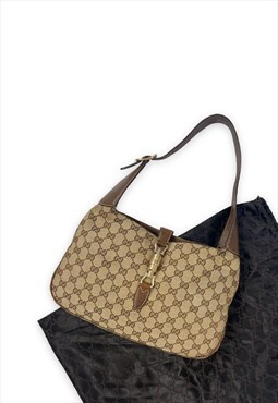 Womens Gucci jackie 1961 shoulder bag beige GG handbag
