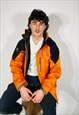 VINTAGE SIZE L THE NORTH FACE WINDSTOPPER COAT IN ORANGE