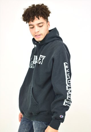 VINTAGE 90S CHAMPION BLACK HOODIE