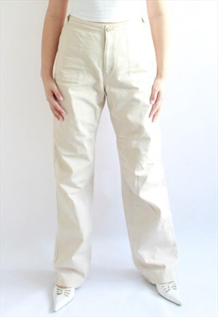 VINTAGE CALVIN KLEIN BEIGE CARGO TROUSERS