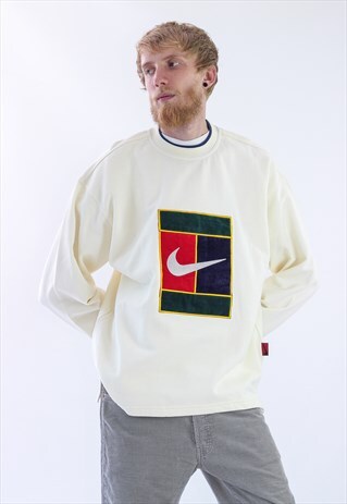 RARE 80S VINTAGE MENS CHALLENGE COURT LOGO BIG SWEATSHIRT