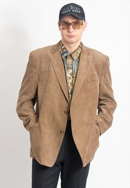 Vintage corduroy jacket in brown blazer men XL