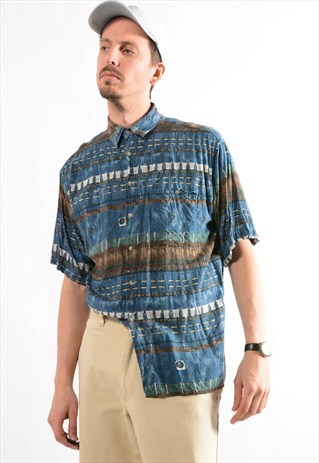 PIERRE CARDIN ABSTRACT PATTERN SHIRT