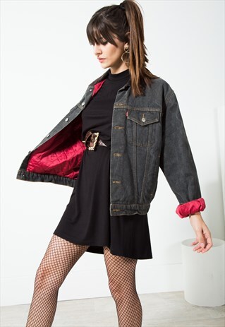 VINTAGE LEVI'S WINTER BLANKET DENIM JACKET / S1615