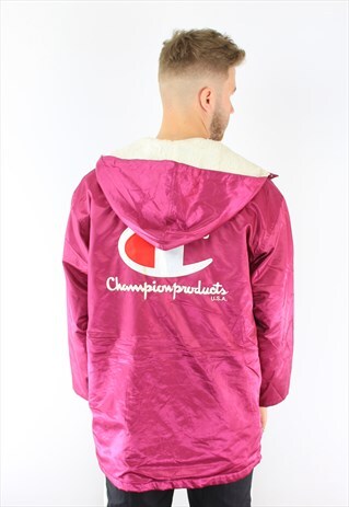 CHAMPION VINTAGE SHERPA LINED TRENCH PARKER COAT